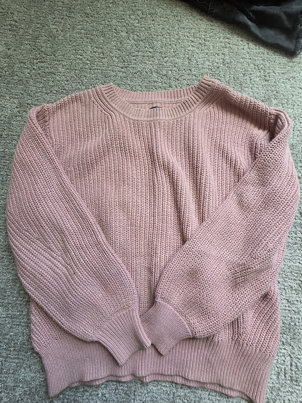 GAP Women's Dusty Rose Chunky Crew Sweater